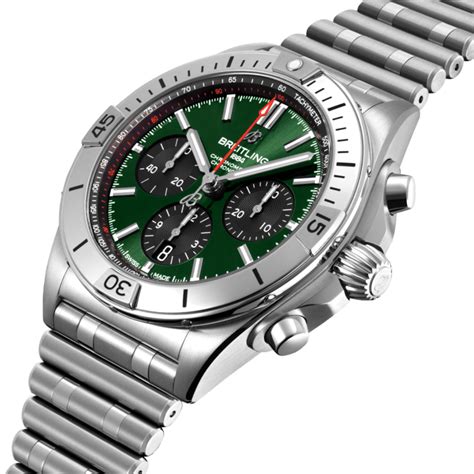 breitling chronomat bentley green|Chronomat B01 42 Nfl Team Editions .